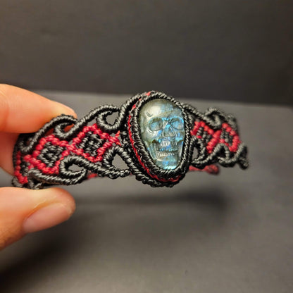 Dark Flame Macramé Bracelet