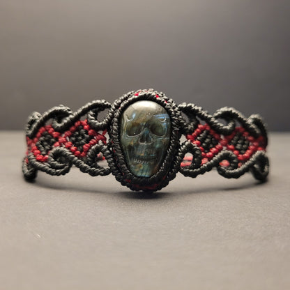 Dark Flame Macramé Bracelet