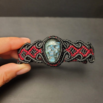 Dark Flame Macramé Bracelet